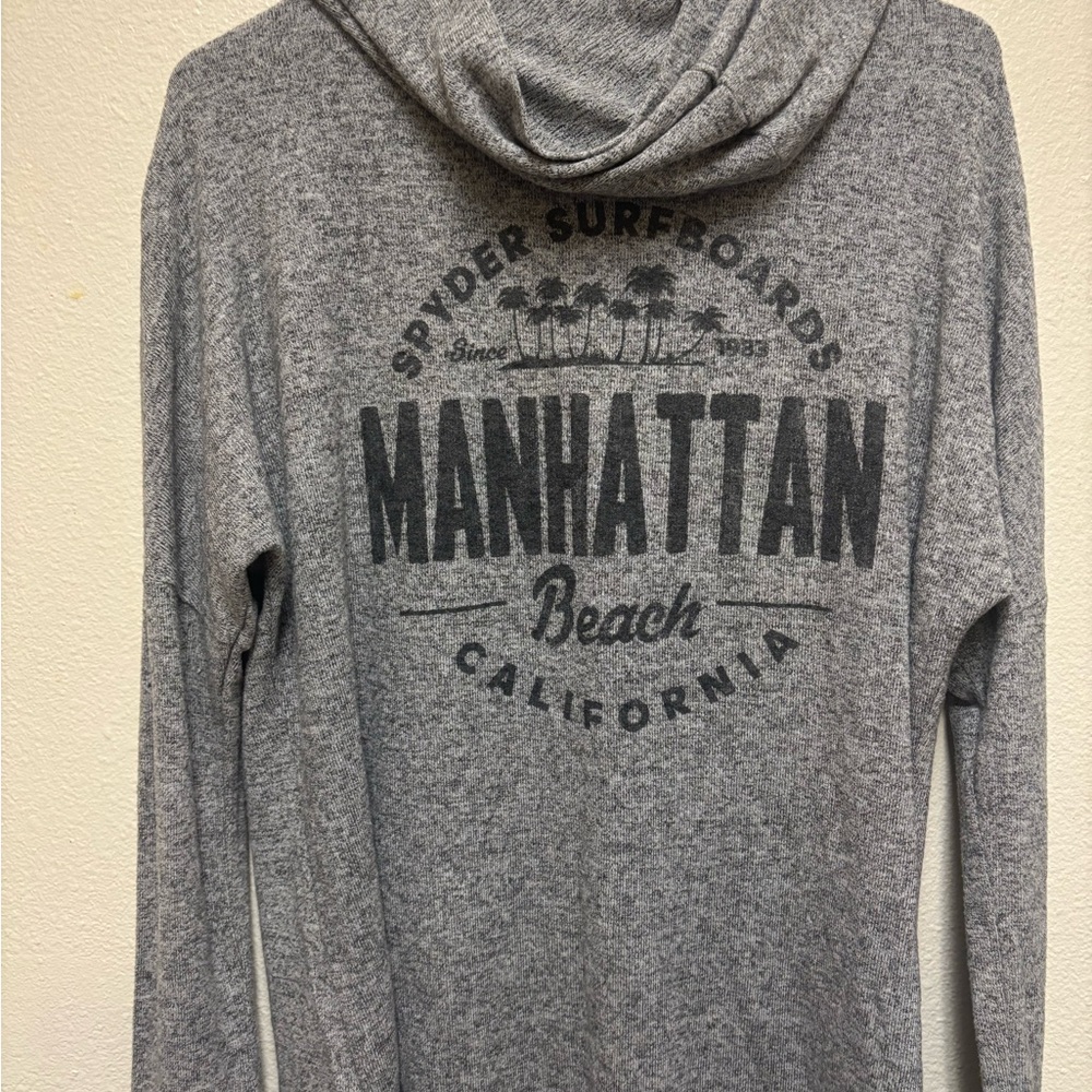 Gray Manhattan Beach Hoodie